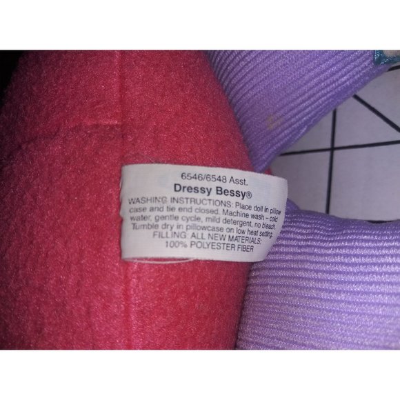 VTG Playskool Dressy Bessy Stuffed Plush Doll Learn to Dress Yourself Doll Toy - Picture 4 of 9